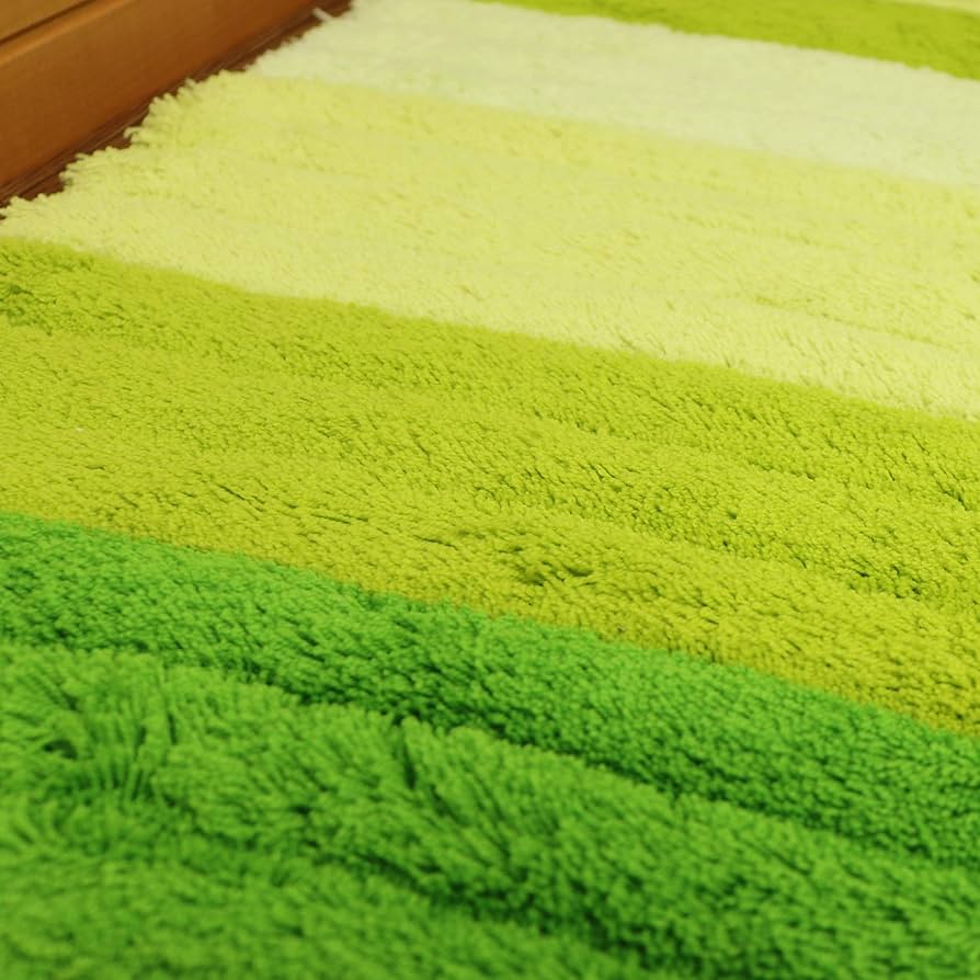 ロング トイレマット 北欧 新品 4点セット レモン グリーン 緑 ロング トイレマット 北欧 新品 4点セット レモン グリーン 緑